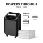 Fellowes Powershred LX210 Micro-cut Paper Shredder, Black